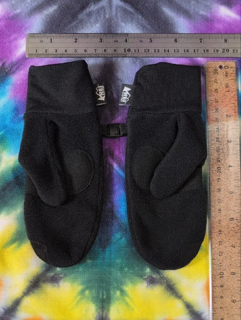 Black Kid's Fleece Mittens - Comfortable Winter Mittens